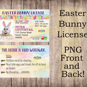 Easter Bunny License PNG file | Sublimation | Instant Digital Download