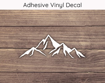 Mountain Decal, Mountain Sticker, Mountain Range Decal, Mountain Range Sticker, Outdoors Decal, Explore Sticker, Adventure Decal, Hike Decal