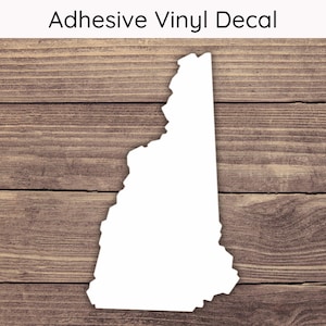 New Hampshire Silhouette Decal - Car Decal, Bumper Sticker, Laptop Sticker, Waterbottle Sticker