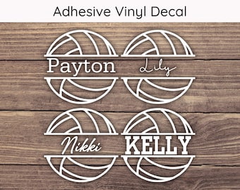 Custom Volleyball Name Decal, Volleyball Decal, Volleyball Team Sticker, Sport Vinyl Decal, Volleyball Player Decal, Volleyball Sticker