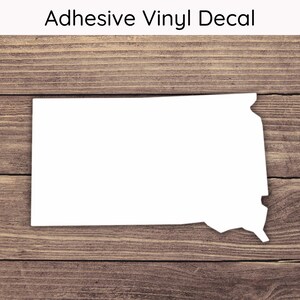 South Dakota Silhouette Decal - Multiple Sizes - Car Decal, Bumper Sticker, Laptop Sticker, Water Bottle Sticker
