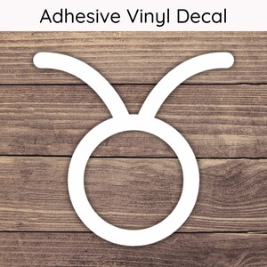 Taurus Zodiac Sign Decal Design 3, Astrology Vinyl Decals, Horoscope Bumper Sticker, April May Birth Stickers