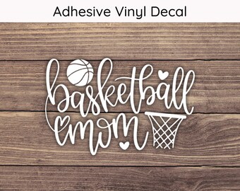Basketball Mom Decal Design 2, Basketball Mom Sticker, Basketball Sticker, Basketball Decal, School Sport Decal, Basketball Mama Decal