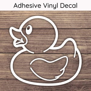 Vinylsticker rubberen eend - meerdere maten - autosticker, schattige bumpersticker, laptopsticker, sticker waterfles