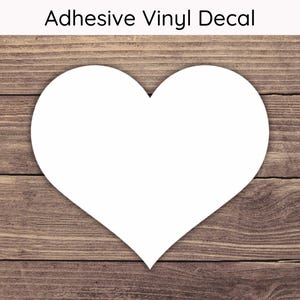 Heart Decal Design 1 - Multiple Sizes - Car Decal, Bumper Sticker, Laptop Sticker, Water Bottle Sticker