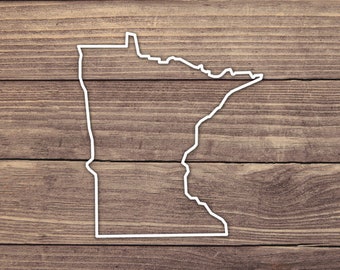 Minnesota Outline Decal - Meerdere maten - Autosticker, Bumpersticker, Laptopsticker, Waterflessticker
