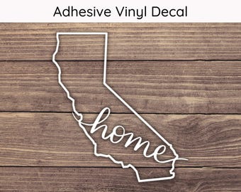 California Home State Decal Design 1, California Decal, California Sticker, California Home Decal, California State Sticker