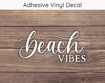 Beach Vibes Decal, Beach Life Sticker, Beach Decal, Beach Sticker, Beach Please Decal, Ocean Sticker, Summer Sticker, Beach Vibes Sticker