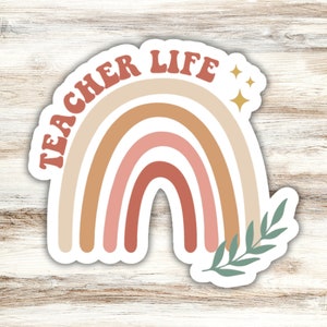 Teacher Life Sticker, Teacher Sticker, Teach Sticker, Boho Teacher Sticker, Heart Sticker, Cute Teacher Sticker, Teaching Sticker
