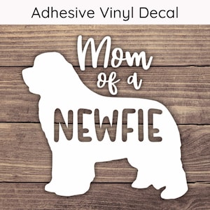 Naklejka Mama Nowofundlanda - Wiele rozmiarów - Naklejka na samochód, Naklejka na zderzak, Naklejka na laptopa, Naklejka na butelkę z wodą