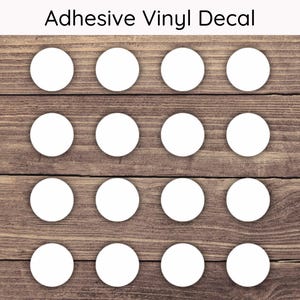 Set of 16 Circle Decals, Polka Dot Decal, Circle Sticker, Polka Dot Sticker, Circles Decal, Circle Shape Decal