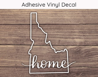 Idaho Home State Decal Design 1, Idaho Decal, Idaho Home Decal, Idaho State Decal, Idaho Sticker, Home Town Decal, Idaho Home Sticker