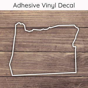 Oregon Outline Decal - Multiple Sizes - Car Decal, Bumper Sticker, Laptop Sticker, Water Bottle Sticker