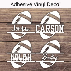Adesivo personalizzato con nome da football, adesivo da football, adesivo per squadra di football, adesivo in vinile sportivo, adesivo da football, adesivo per giocatore di football