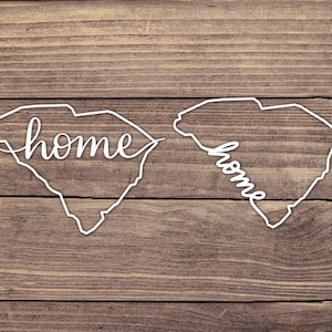 Sticker South Carolina Home State - autosticker, bumpersticker, laptopsticker, sticker waterfles