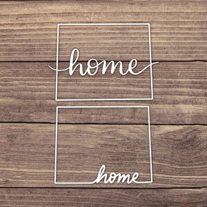 Wyoming Home State Decal - Multiple Sizes - Car Decal, Bumper Sticker, Laptop Sticker, Water Bottle Sticker