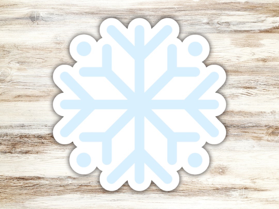 Snowflake Sticker, Winter Sticker, Snow Sticker, Christmas Sticker ...