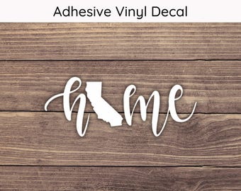 California Home State Decal Design 3, California Decal, California Sticker, California Home Decal, California State Sticker