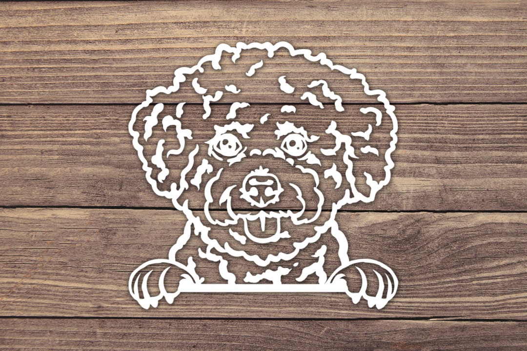 Bichon Frise Dog Tilted" Sticker For Sale By PenelopeJaneArt