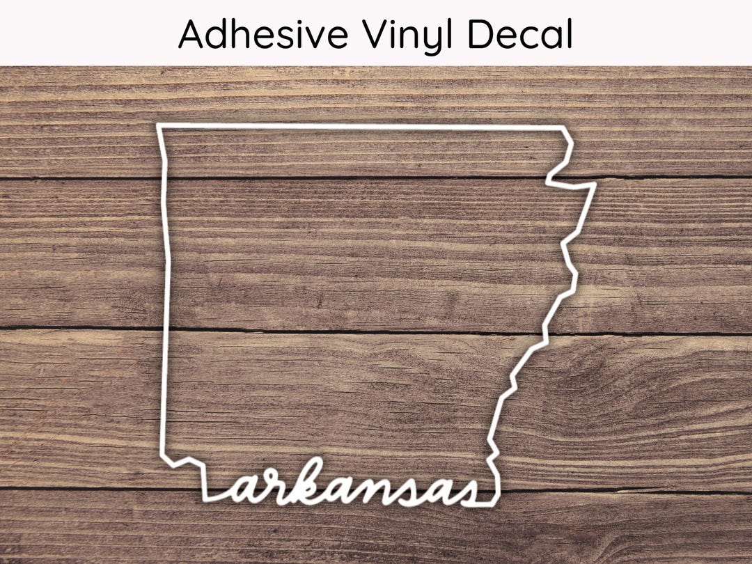Arkansas State Decal Design 2, Arkansas Decal, Arkansas Sticker, AR ...