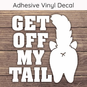 Get Off My Tail Decal, Get Off My Tail Sticker, Cat Butt Decal, Cat Decal, Cat Sticker, Funny Car Decal, Car Window Decal