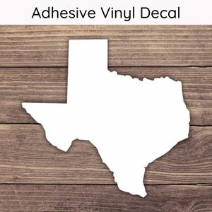 Texas Silhouette Decal - Multiple Sizes - Car Decal, Bumper Sticker, Laptop Sticker, Water Bottle Sticker