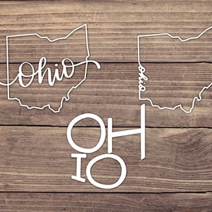 Ohio State Aufkleber - Mehrere Größen - Autoaufkleber, Autoaufkleber, Laptopaufkleber, Wasserflascheaufkleber