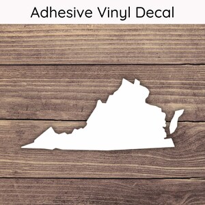 Virginia Silhouette Decal - Multiple Sizes - Car Decal, Bumper Sticker ...