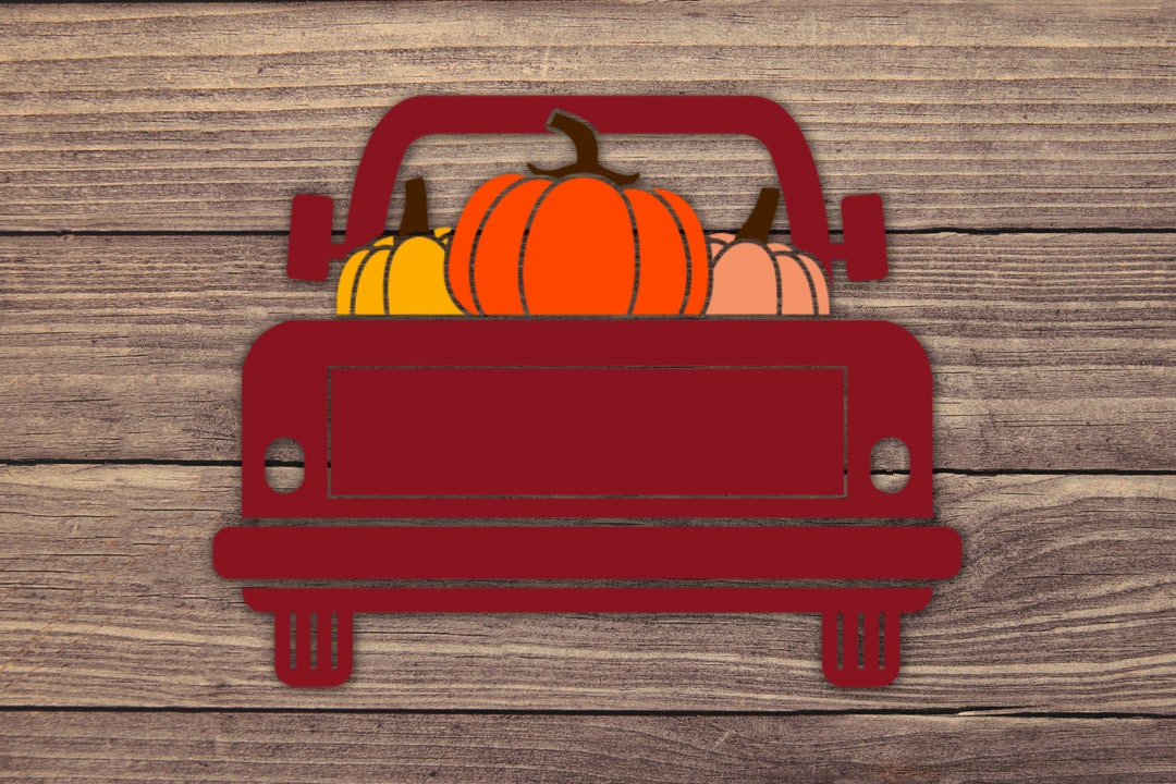 Pumpkin Farm Truck Decal Multiple Sizes Car Decal, Bumper Sticker, Laptop Sticker, Water Bottle