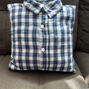 Memory Pillow Made from Loved One’s Clothing – Custom Memorial Keepsake | Remembrance Gift | Handmade from Clothing of the Passed Loved One
