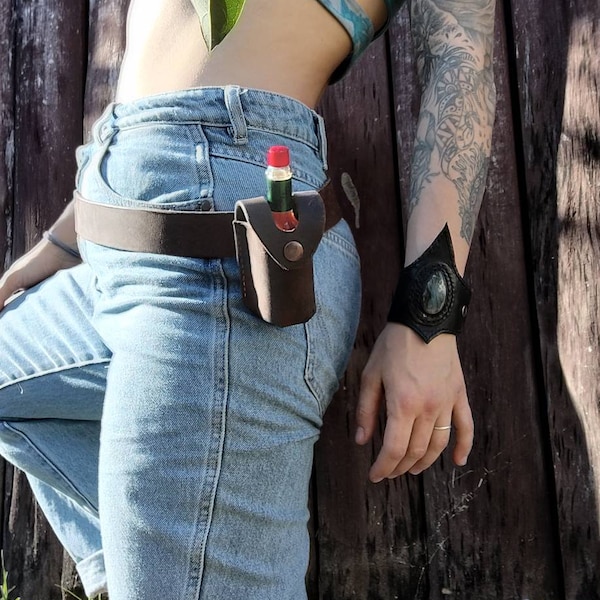Leather Hot Sauce Holsters Etsy