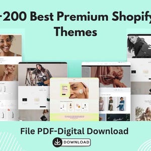 200 shopify themes, Premium & Responsive Templates for eCommerce, shopify bundle , shopify setup , Website template