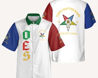 Camisa con botones de la Orden de la Estrella del Este (OES Sistar) tallas S-5XL