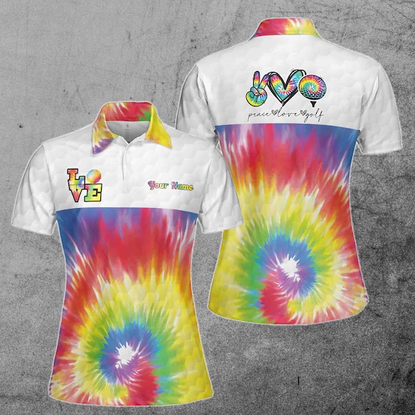 mens polo tie dye