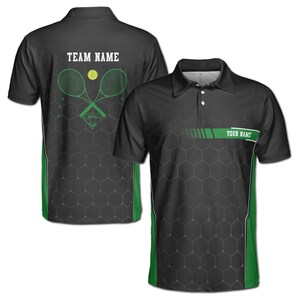 Personalized Tennis Team Uniform Tennis Player Men&#39;s Polo S-5XL