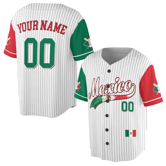 Personalized Mexico Baseball Lover Baseball Jersey S 5XL Etsy