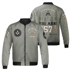 Customized Name Mason Making Good Man Better 357 Bomber Jacket S-5XL