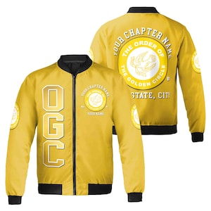 Custom Name Chapter Order of the Golden Circle Fremasonry Unisex Bomber Jacket S-5XL