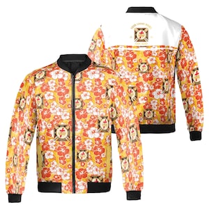Customized Knights Temple Commandery Masonry Floral Bomber Jacket S-5XL