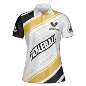 Kundenspezifisches Name Team Pickleball League Spielerinnen Damen Poloshirt S-5XL