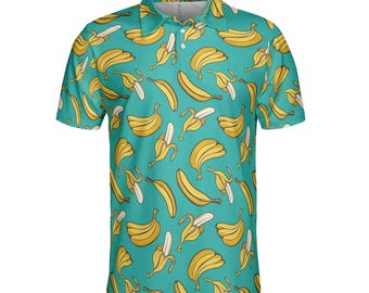 alorsparis Poloshirt Nectar Banane 美品 Funny Colorful Banana Golf Men's Polo Shirt S-5XL - Etsy