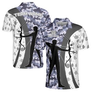 Polo para hombre con estampado de camuflaje y nombre personalizado y nombre del equipo, tallas S a 5XL