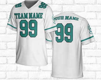 Maillot de football personnalisé avec impression intégrale : nom et numéro de l'équipe personnalisés