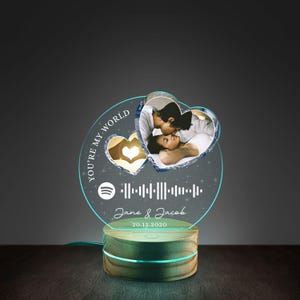 Customized Christmas Gift for Girlfriend Boyfriend Personalized Night Light Sign for Couples
