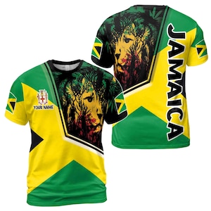 Custom Name Guyana Flag Patriotic Republic of Guyana Lion T-shirt S-5XL