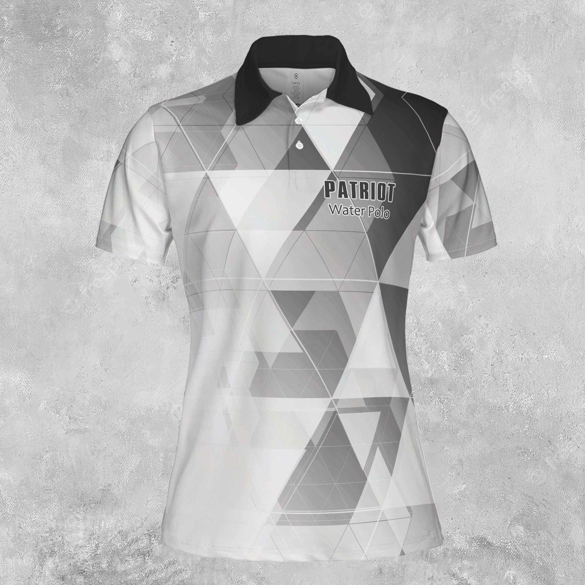 Customize Summer Triangle Pattern Golf Women Polo Shirt