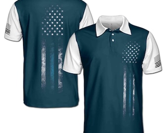Patriotic America USA Lover Men's Polo Shirt S-5XL