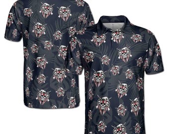Polo divertido con bandera estadounidense, calavera y el 4 de julio, Día de la Independencia, para hombre, tallas S-5XL