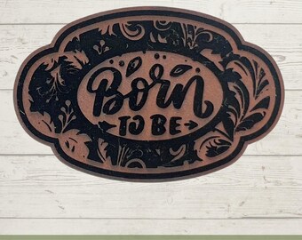 Tooled Leather SVG File Laser, Engrave File for Hat Patch and Outlined to Cut Your Own Patch Design for Laser Cutter Glowforge X-Tool