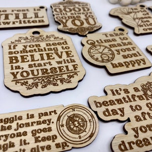 Keychain Bundle SVG File for Glowforge and Laser Cutters, Vintage 12 ...